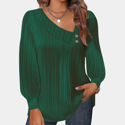 Frauen Bluse Rippstrick Modern Komfort