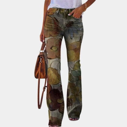 Moderne Damenjeans Mit Style Knöpfe