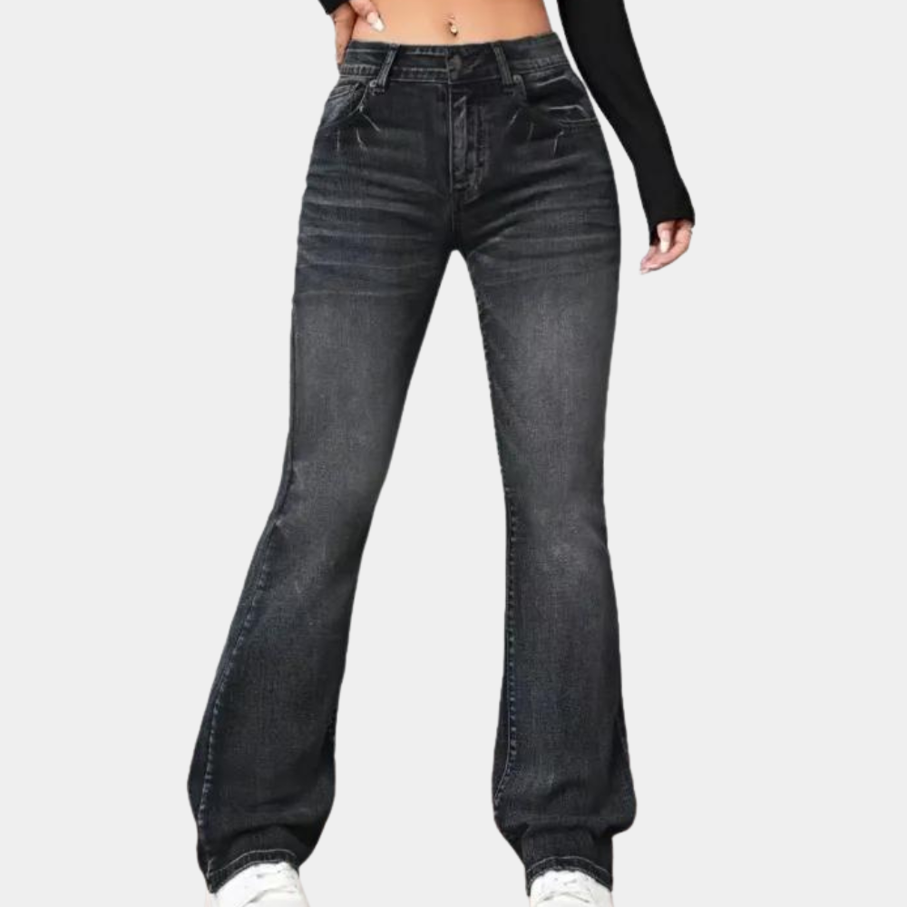 Elegante Damen Hose Hoch Tailliert Figurformend - IdealeKleiden