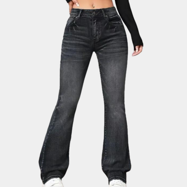 Elegante Damen Hose Hoch Tailliert Figurformend - IdealeKleiden