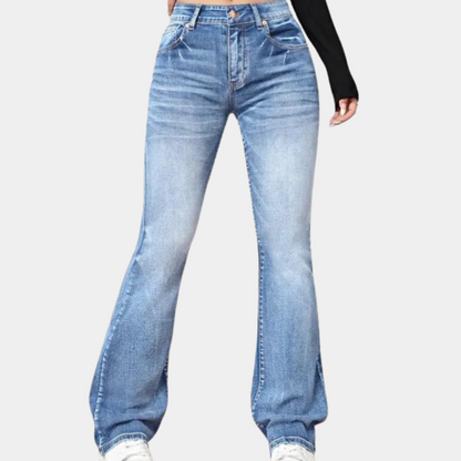 Elegante Damen Hose Hoch Tailliert Figurformend