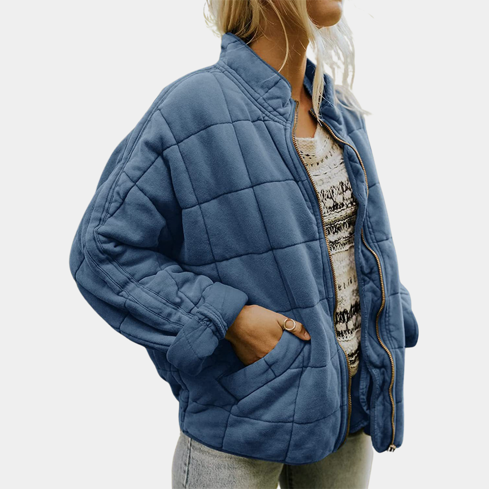 Warme Quiltjacke mit Taschen