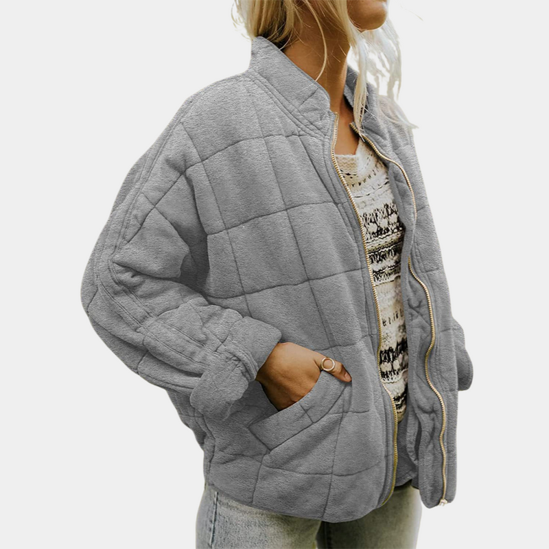Warme Quiltjacke mit Taschen
