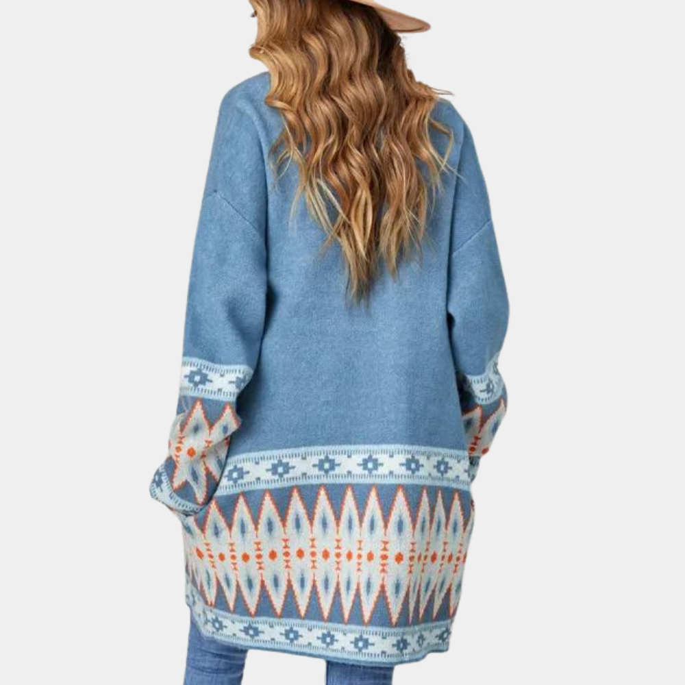 Damen Strickjacke Weich Boho Chic - IdealeKleiden