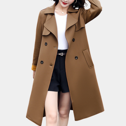 Eleganter Damen-Trenchcoat Herbst Modell