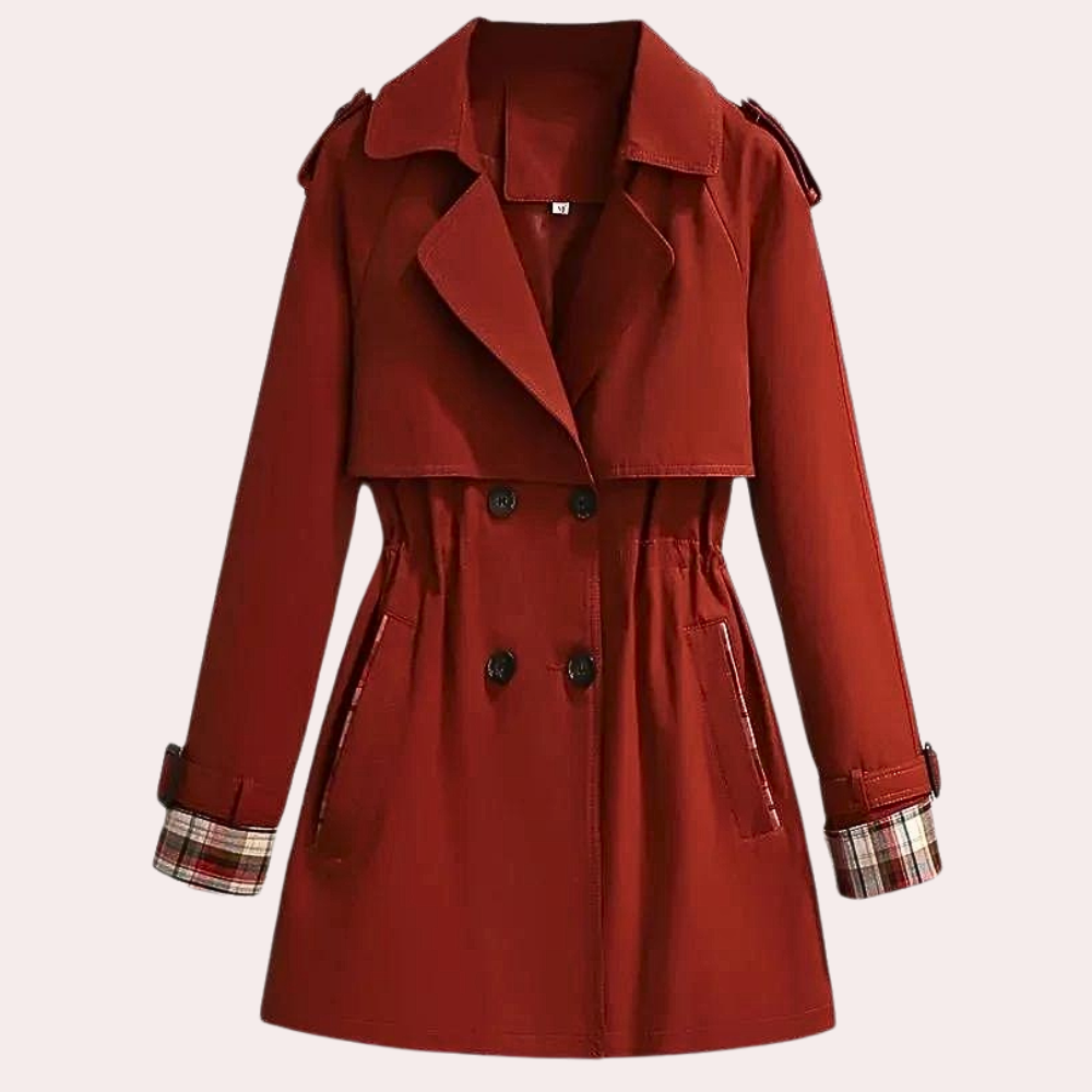 Frauen Trenchcoat Elegant Herbst