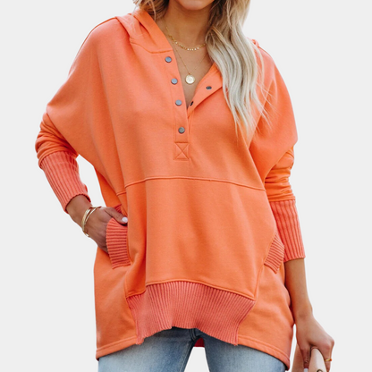Herbstliche Damenpullover Kapuze