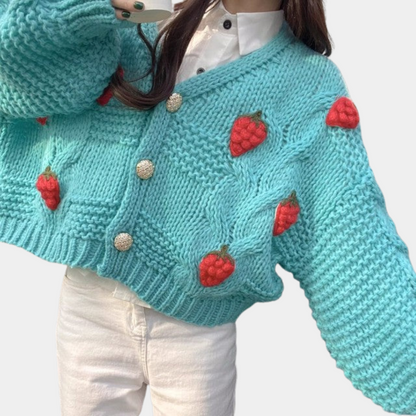 Frauenjacke Erdbeer-Rosa Trendy
