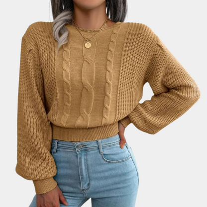 Weicher Damenpullover Gemütlich Stricken