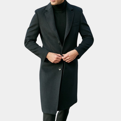 Maßgeschneiderte Trenchcoat Damen Lang Elegant Wollmischung