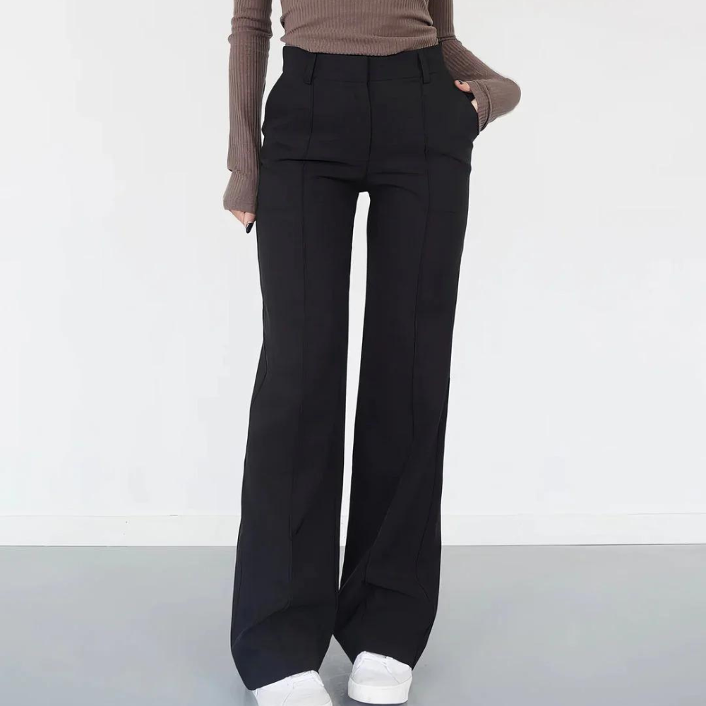 Modische Damen Hose Weite Beine Chic