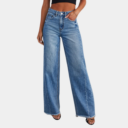 Hohe Jeans für Frauen Elegant Slim Fit