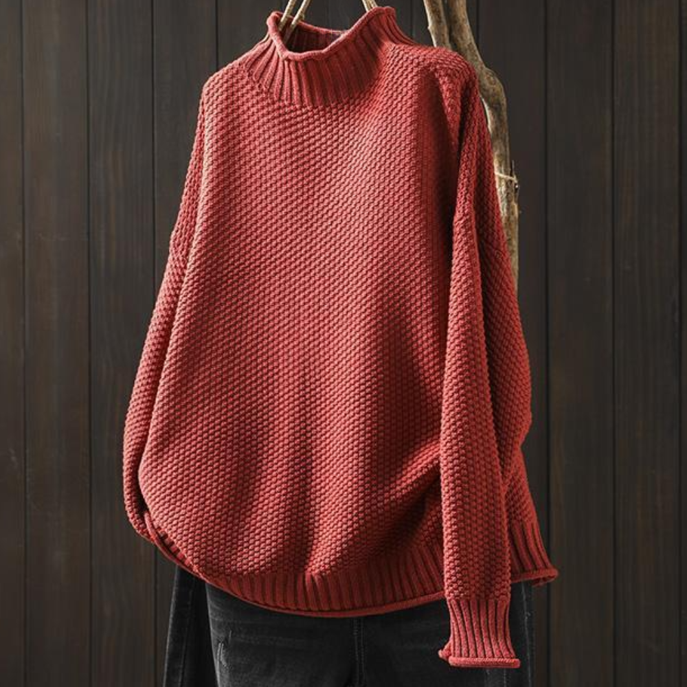Theodora - Eleganter Damenpullover Modern Strickdesign - IdealeKleiden