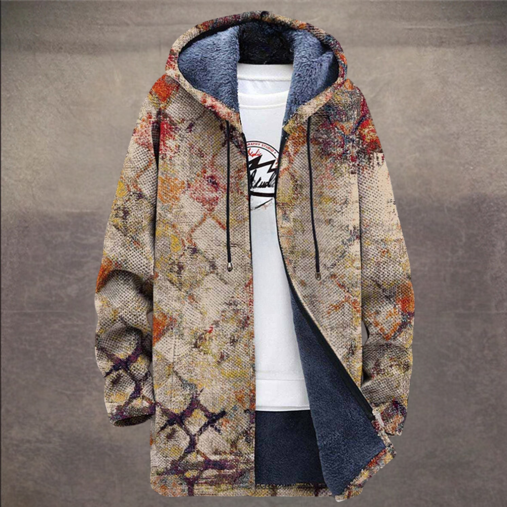 Stylische Herrenweste Retro Blockfarben