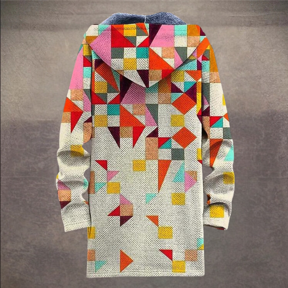 Stylische Herrenweste Retro Blockfarben - IdealeKleiden