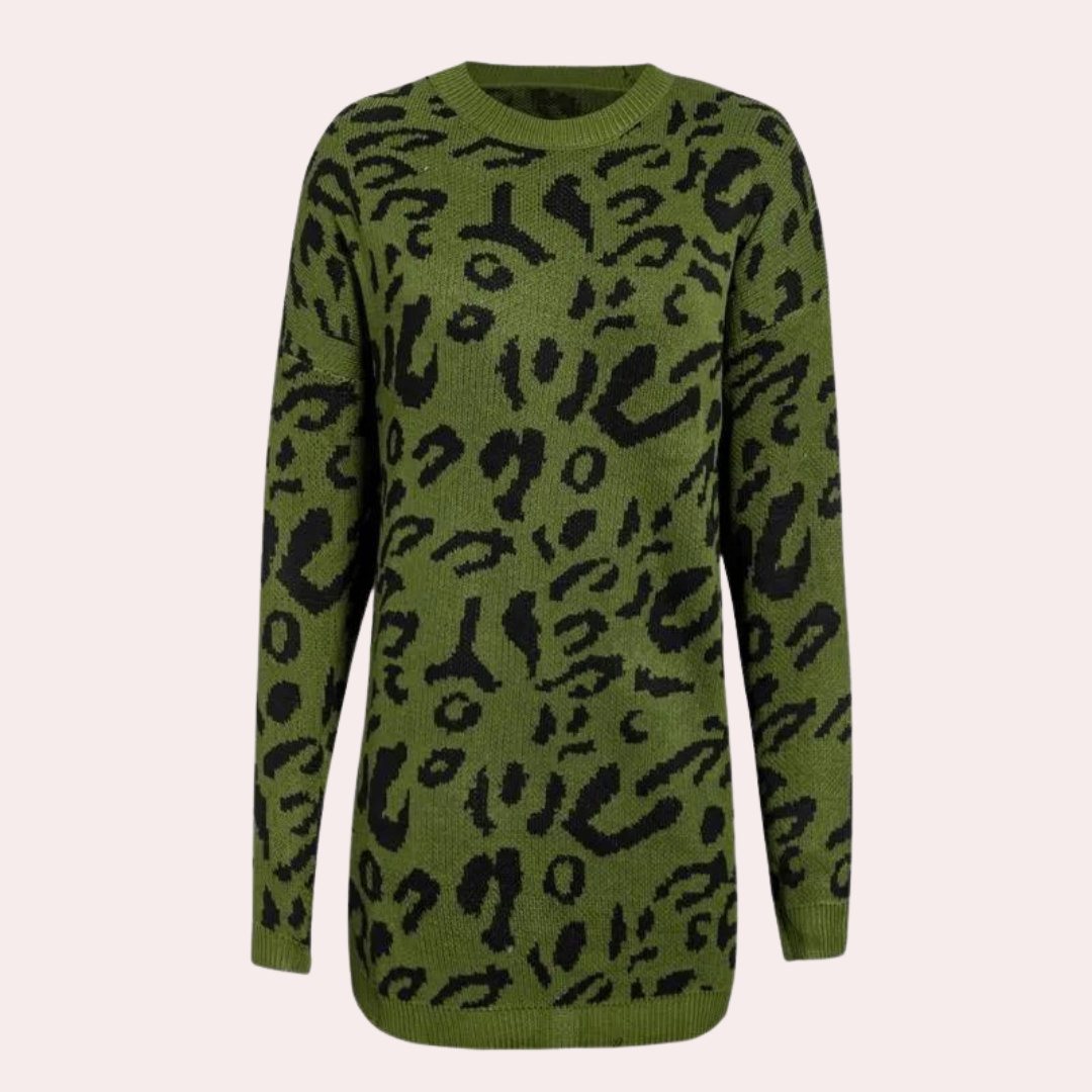 Damenpullover Leopardenmuster Chic TrendstyleType