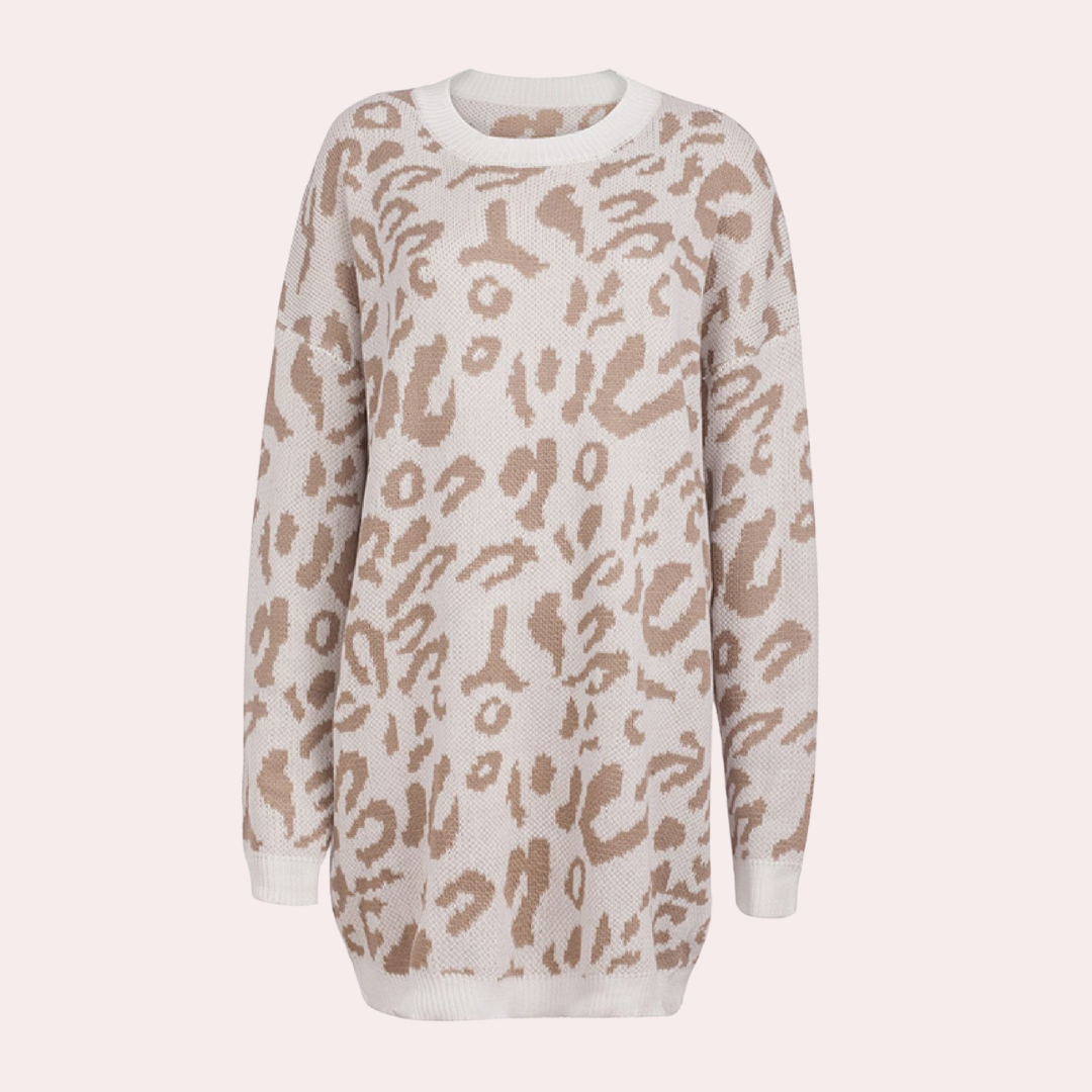 Damenpullover Leopardenmuster Chic TrendstyleType - IdealeKleiden