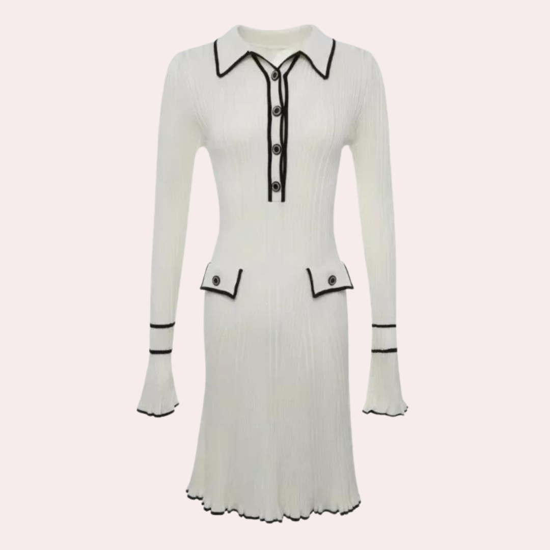 Elegantes Frauenkleid Modern Stil - IdealeKleiden