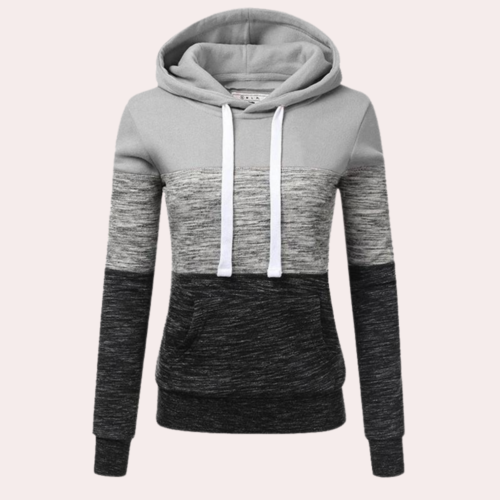 Bunt gemütlicher Damen Pullover Kapuze