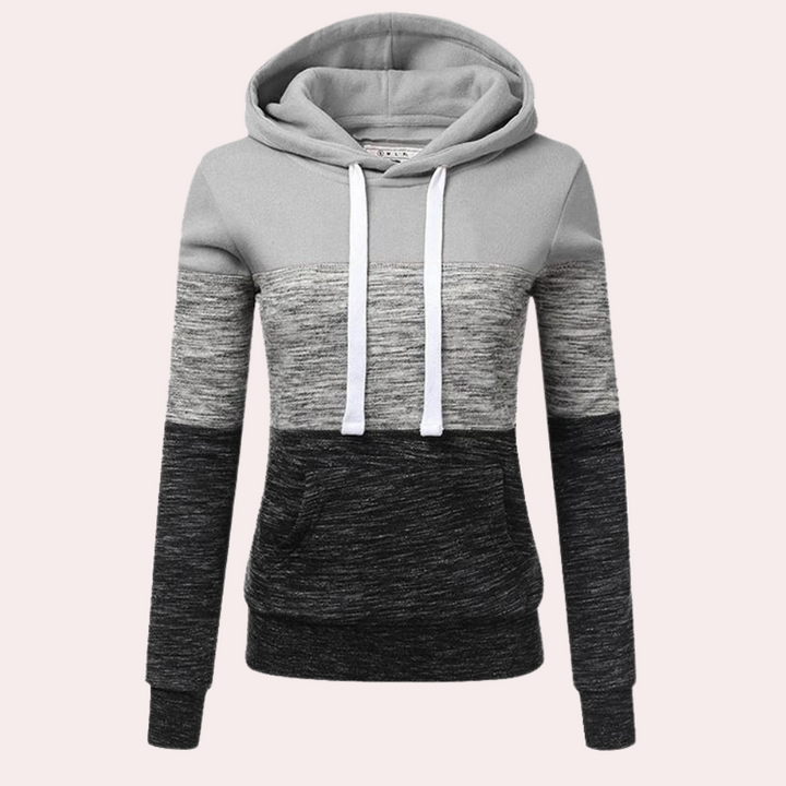 Bunt gemütlicher Damen Pullover Kapuze