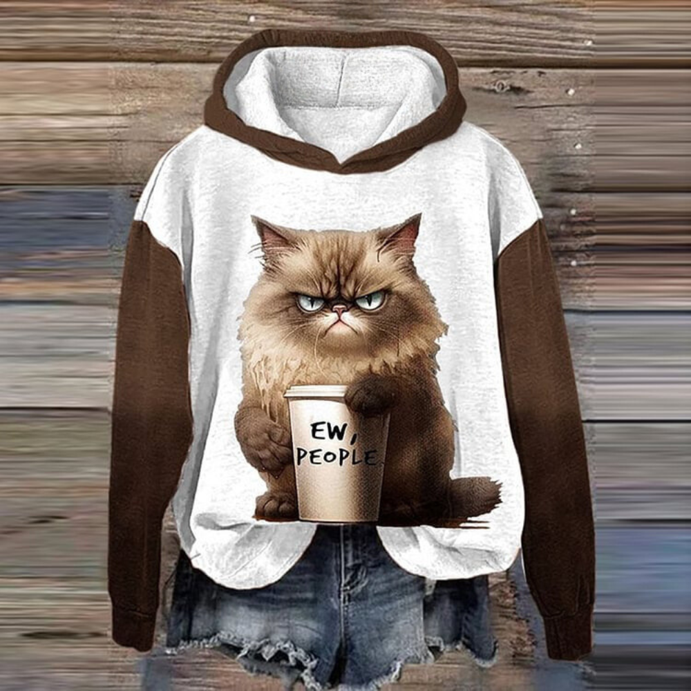 Talia - Damenpullover Modisch Animal-Print