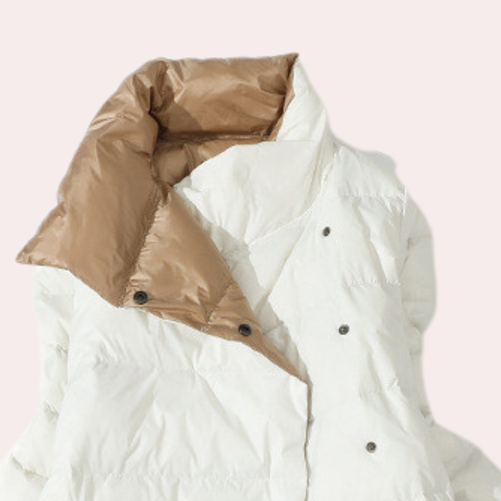Elegante Winterjacke Damen Warm Gepolstert - IdealeKleiden