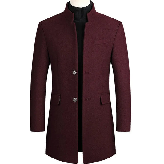 Herren Wintermantel Elegantes Design Premium Qualität - IdealeKleiden