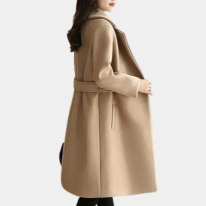 Langer Damen Wintermantel Elegant Carmen - IdealeKleiden