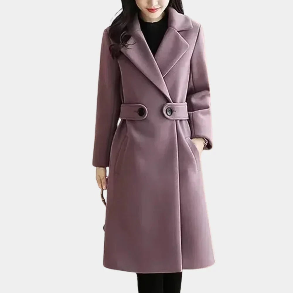 Langer Damen Wintermantel Elegant Carmen