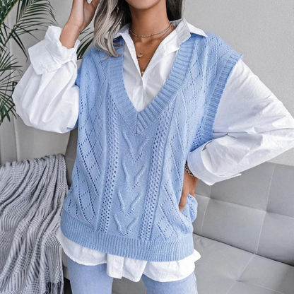Frauen Sommerweste Ärmellos Trendy