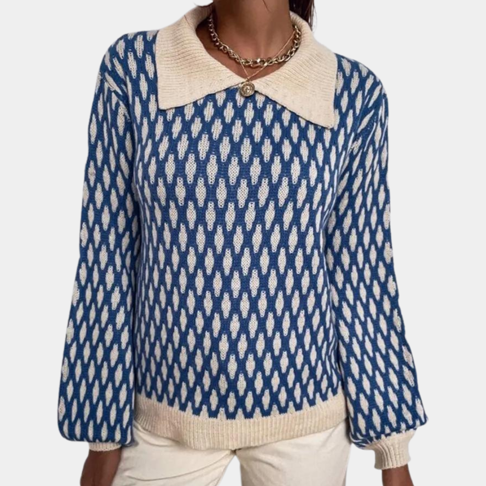 Stylischer Pullover mit Kragen Design