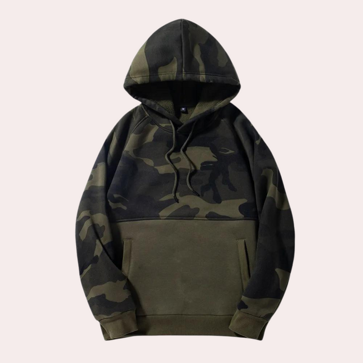 Camouflage-Hoodie Herren Verstellbar Größe - IdealeKleiden