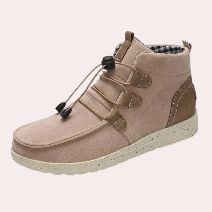 Elegante Damenstiefel Hoch Schneeleder