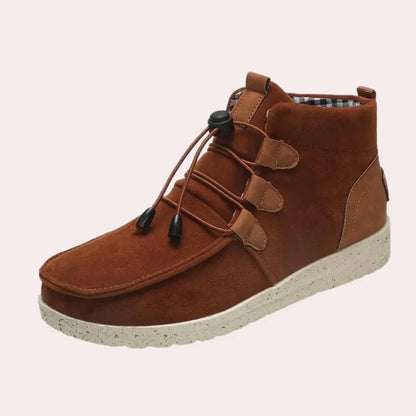 Elegante Damenstiefel Hoch Schneeleder