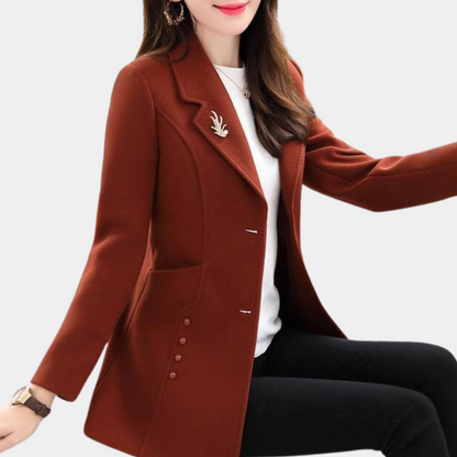 Eleganter Damenmantel Herbst Modell