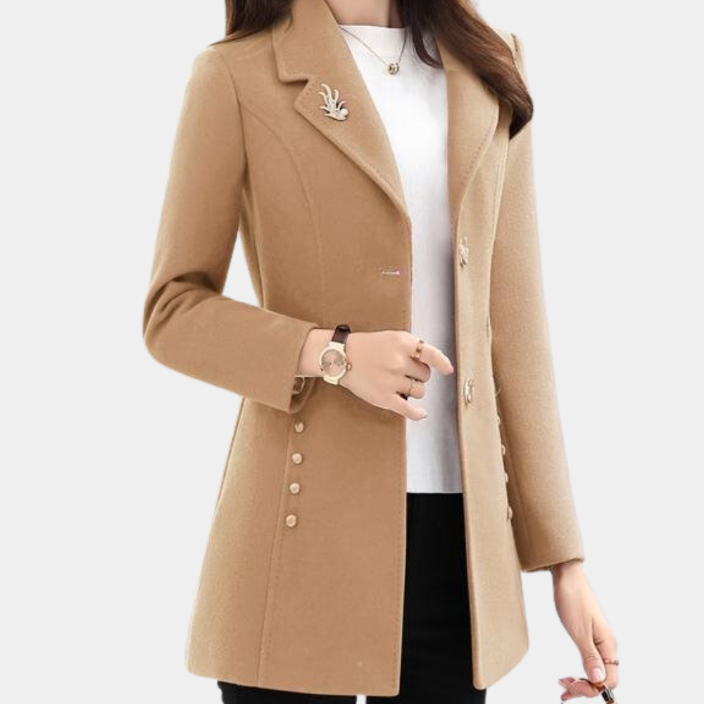 Eleganter Damenmantel Herbst Modell