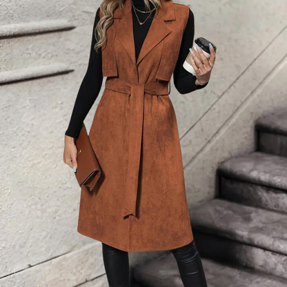 Elegante Frauenjacke Ärmellos Herbst Modell