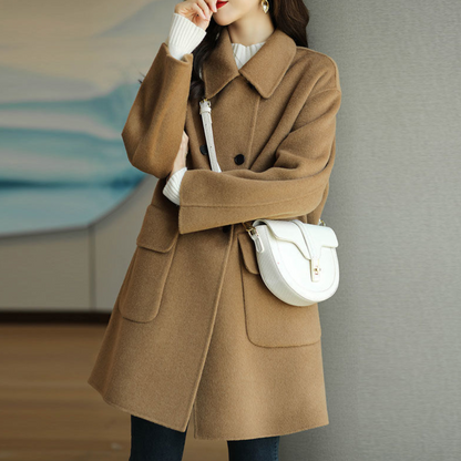 Elegante Damen Winterjacke Einfarbig