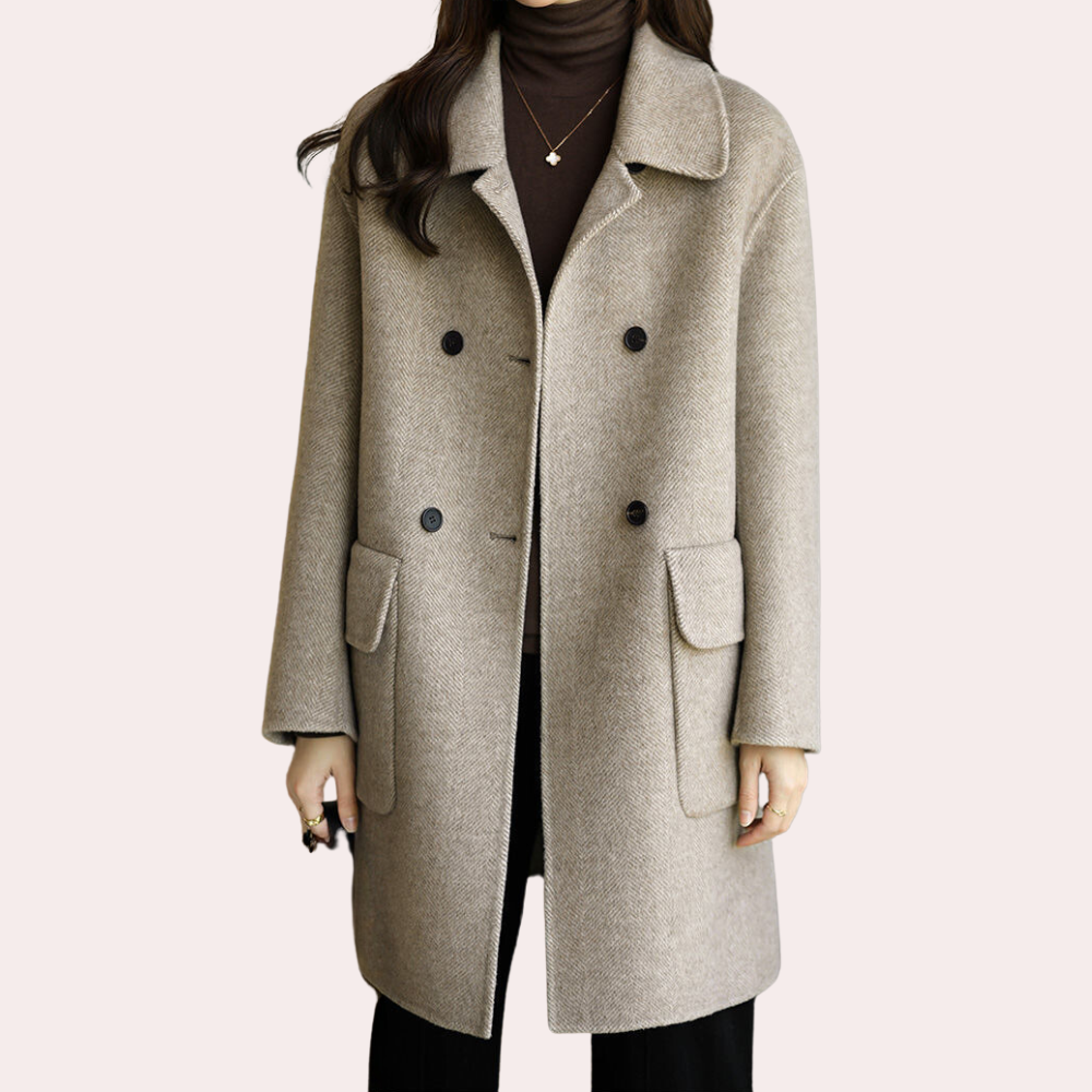 Elegante Damen Winterjacke Einfarbig