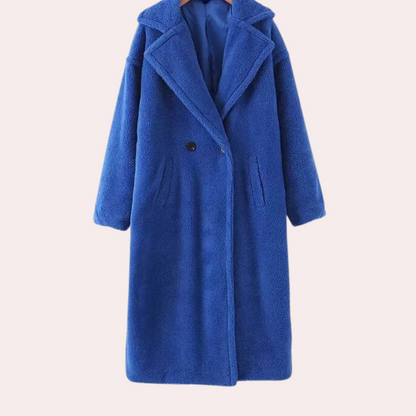Eleganter Damenmantel Plüsch Weich & Warm