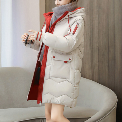 Warme Winterjacke Damen Dick und Fleece