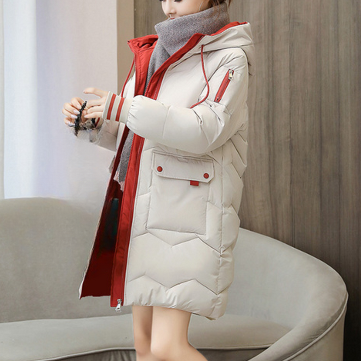 Warme Winterjacke Damen Dick und Fleece