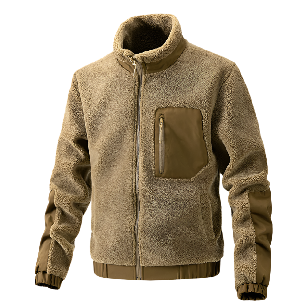 Herren Fleecejacke Outdoor Funktionell Reißverschluss