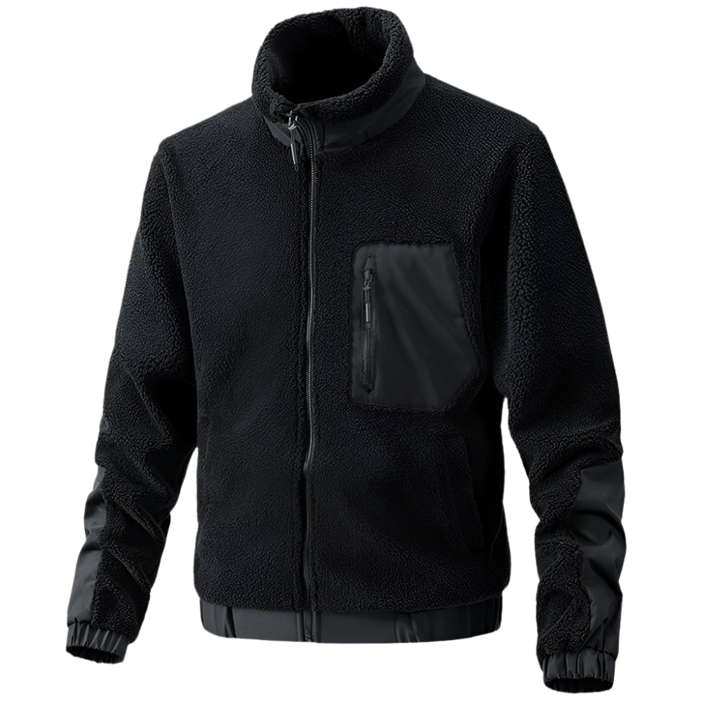 Herren Fleecejacke Outdoor Funktionell Reißverschluss