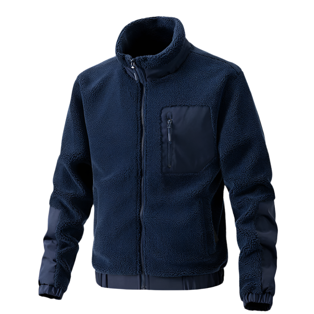 Herren Fleecejacke Outdoor Funktionell Reißverschluss