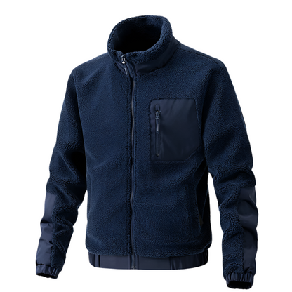 Herren Fleecejacke Outdoor Funktionell Reißverschluss