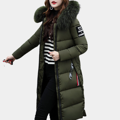 Winterdaunenjacke Damen Kapuzenparka Warm