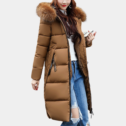 Winterdaunenjacke Damen Kapuzenparka Warm