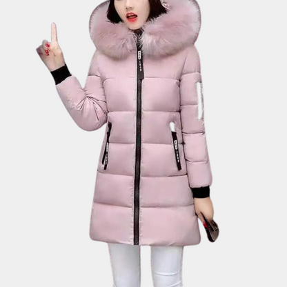 Winterdaunenjacke Damen Kapuzenparka Warm