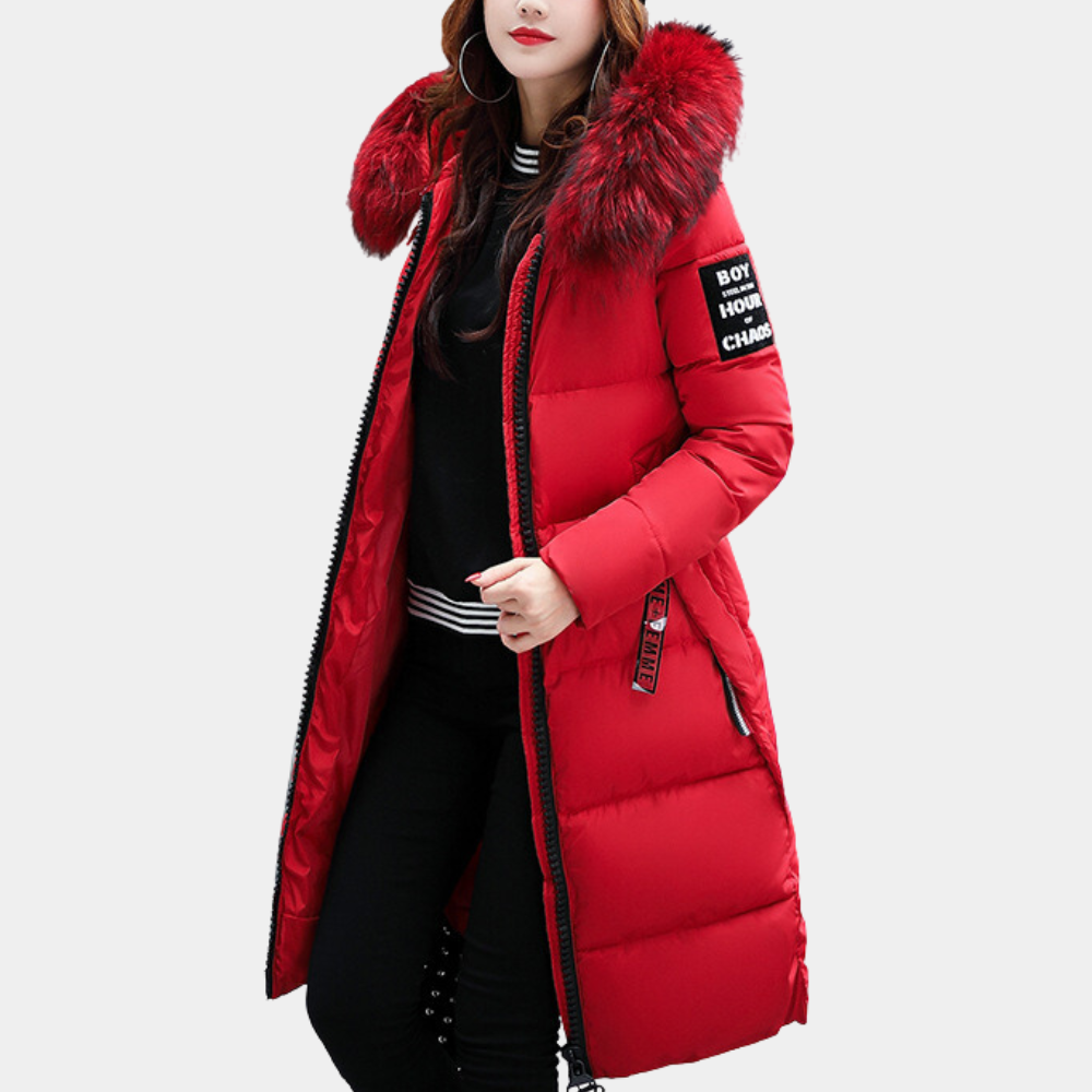 Winterdaunenjacke Damen Kapuzenparka Warm